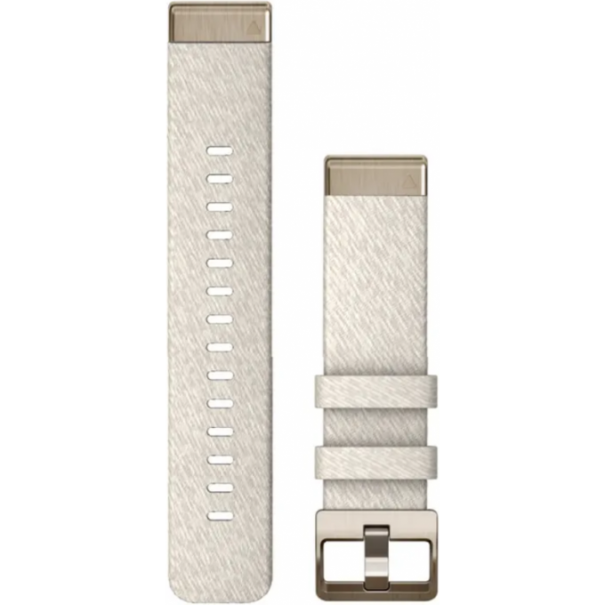 Ремешок GARMIN QUICKFIT 20 WATCH BANDS CREAM HEATHERED NYLON WITH CREAM GOLD HARDWARE 11208 Ремешок GARMIN QUICKFIT 20 WATCH BANDS CREAM HEATHERED NYLON WITH CREAM GOLD HARDWARE 11208