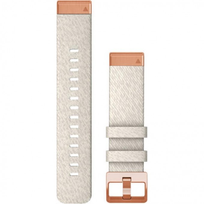 Ремешок GARMIN QUICKFIT 20 WATCH BANDS CREAM HEATHERED NYLON WITH ROSE GOLD HARDWARE 11209 Ремешок GARMIN QUICKFIT 20 WATCH BANDS CREAM HEATHERED NYLON WITH ROSE GOLD HARDWARE 11209