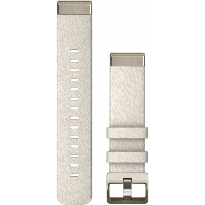 Ремешок GARMIN QUICKFIT 20 WATCH BANDS CREAM HEATHERED NYLON WITH SOFT GOLD HARDWARE 11614 Ремешок GARMIN QUICKFIT 20 WATCH BANDS CREAM HEATHERED NYLON WITH SOFT GOLD HARDWARE 11614