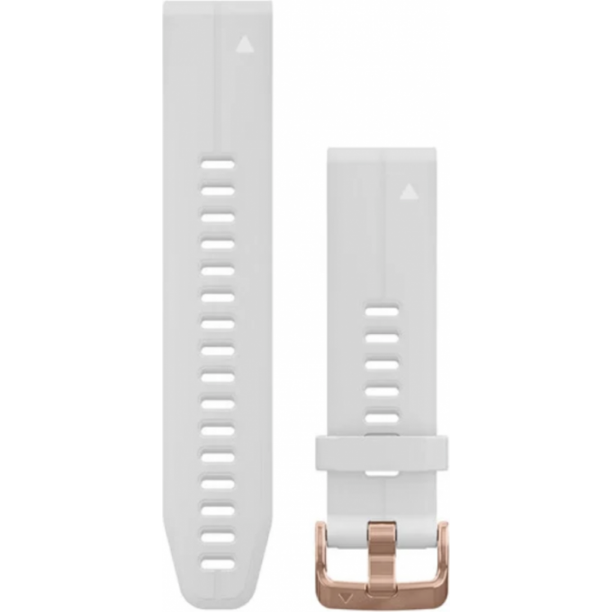 Ремешок GARMIN QUICKFIT 20MM BAND CARRARA WHITE SILICONE WITH ROSE GOLD-TONE HARDWARE 10507 Ремешок GARMIN QUICKFIT 20MM BAND CARRARA WHITE SILICONE WITH ROSE GOLD-TONE HARDWARE 10507