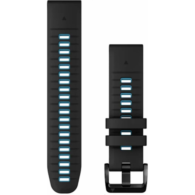 Ремешок GARMIN QUICKFIT 22 WATCH BANDS BLACK/CIRRUS BLUE SILICONE 11514 Ремешок GARMIN QUICKFIT 22 WATCH BANDS BLACK/CIRRUS BLUE SILICONE 11514