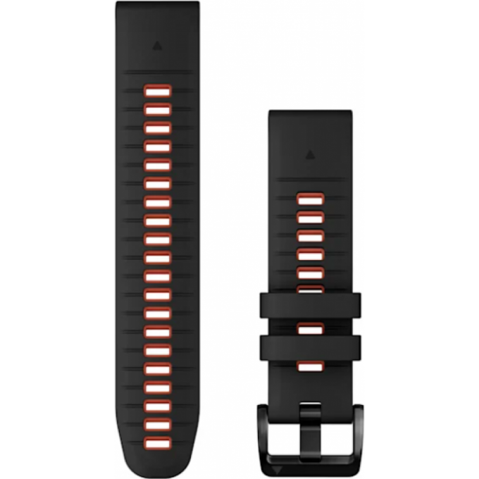 Ремешок GARMIN QUICKFIT 22 WATCH BANDS BLACK/FLAME RED SILICONE 11515 Ремешок GARMIN QUICKFIT 22 WATCH BANDS BLACK/FLAME RED SILICONE 11515