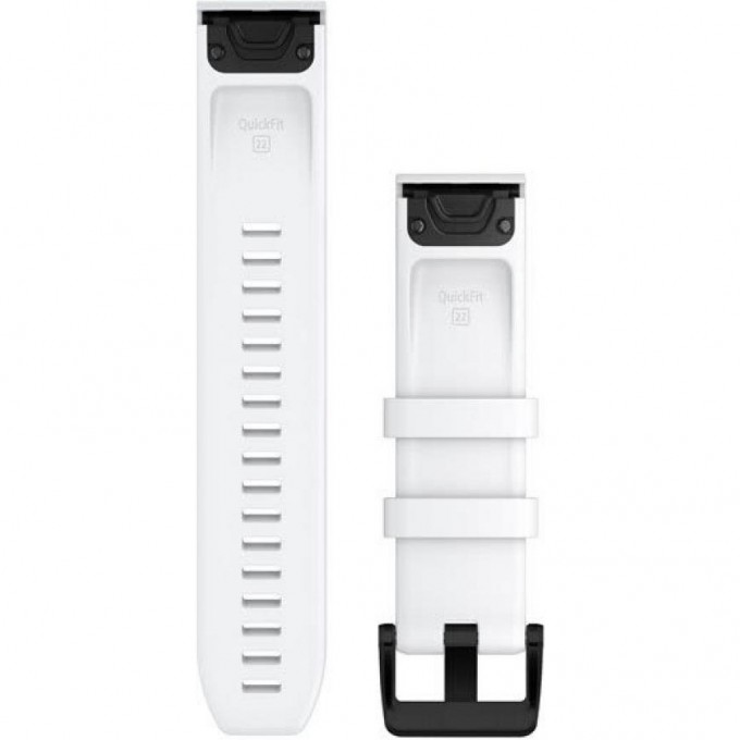 Ремешок GARMIN QUICKFIT 22MM BAND WHITE WITH BLACK STAINLESS STEEL HARDWARE 10570 Ремешок GARMIN QUICKFIT 22MM BAND WHITE WITH BLACK STAINLESS STEEL HARDWARE 10570