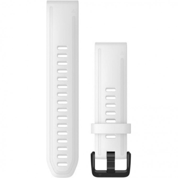 Ремешок GARMIN QUICKFIT BAND 20MM WHITE SILICONE WITH BLACK HARDWARE 10477 Ремешок GARMIN QUICKFIT BAND 20MM WHITE SILICONE WITH BLACK HARDWARE 10477
