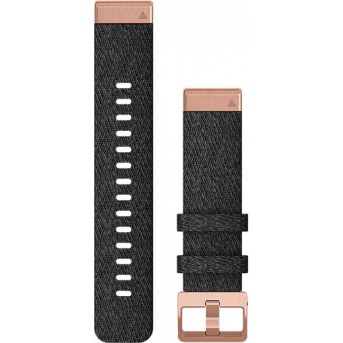 Ремешок сменный для GARMIN FENIX 6S 20MM HEATHERED BLACK NYLON WITH ROSE GOLD HARDWARE 010-12874-00 Ремешок сменный для GARMIN FENIX 6S 20MM HEATHERED BLACK NYLON WITH ROSE GOLD HARDWARE 010-12874-00