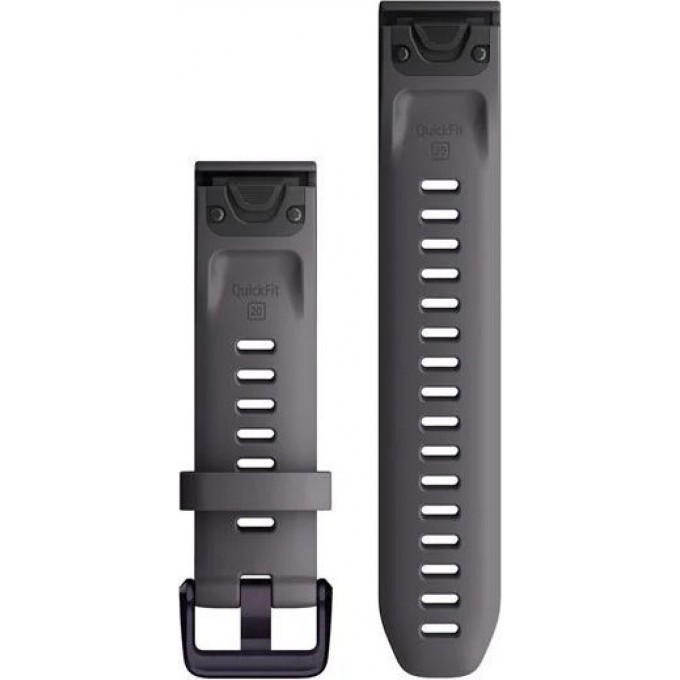 Ремешок сменный для GARMIN FENIX 6S SOLAR 20MM QUICKFIT SHALE GRAY SILICONE BAND 010-13011-00 Ремешок сменный для GARMIN FENIX 6S SOLAR 20MM QUICKFIT SHALE GRAY SILICONE BAND 010-13011-00