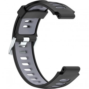 Ремешок сменный для GARMIN FORERUNNER 230/235/630, черный/серый Ремешок сменный для GARMIN FORERUNNER 230/235/630, черный/серый