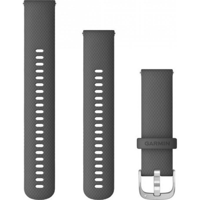 Ремешок сменный для GARMIN VIVOACTIVE 4, 22MM BAND, BLACK/SLATE 010-12932-21 Ремешок сменный для GARMIN VIVOACTIVE 4, 22MM BAND, BLACK/SLATE 010-12932-21