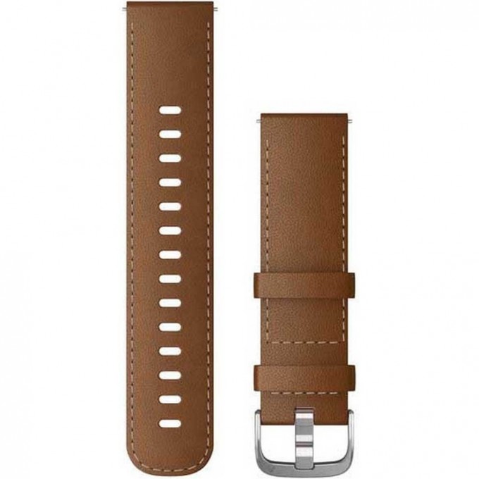 Ремешок сменный GARMIN 22MM BAND, BROWN LEATHER/SILVER LEATHER BAND 010-12932-24 Ремешок сменный GARMIN 22MM BAND, BROWN LEATHER/SILVER LEATHER BAND 010-12932-24