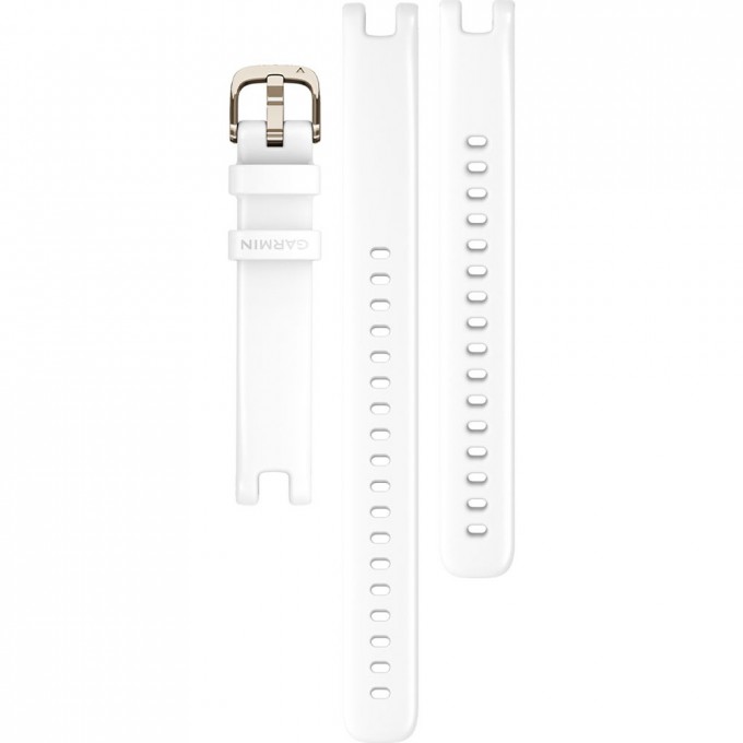 Ремешок сменный GARMIN LILY BANDS (14 MM), WHITE WITH CREAM GOLD HARDWARE 010-13068-00 Ремешок сменный GARMIN LILY BANDS (14 MM), WHITE WITH CREAM GOLD HARDWARE 010-13068-00