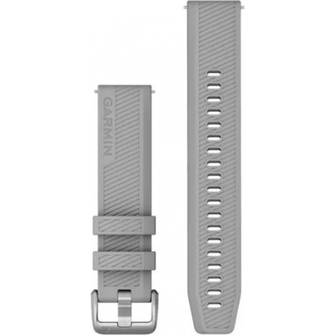 Ремешок сменный GARMIN Quick Release 20 мм (силиконовый) серый со стальной застежкой 010-12925-00 Ремешок сменный GARMIN Quick Release 20 мм (силиконовый) серый со стальной застежкой 010-12925-00