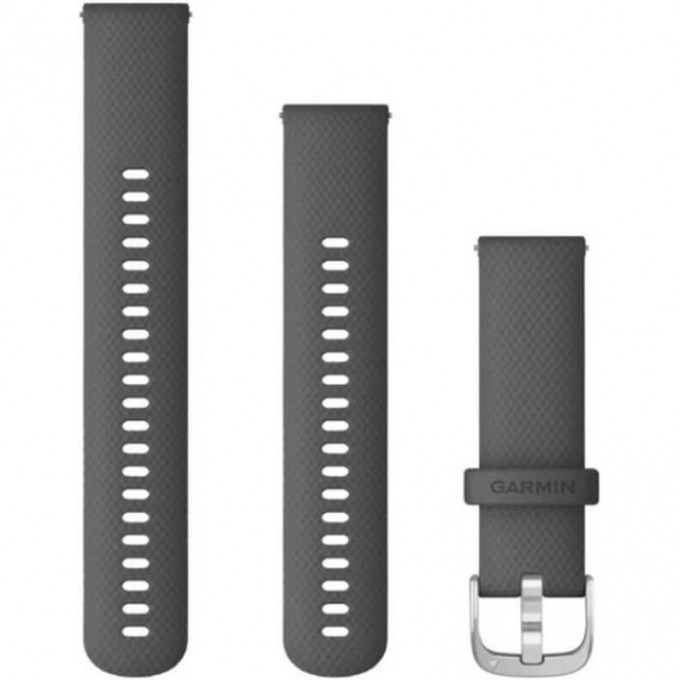 Ремешок сменный GARMIN VIVOACTIVE 4, 22MM BAND, SHADOW GRAY/SILVER 010-12932-20 Ремешок сменный GARMIN VIVOACTIVE 4, 22MM BAND, SHADOW GRAY/SILVER 010-12932-20