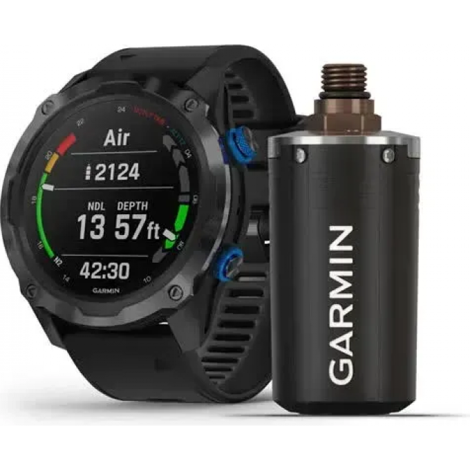 Смарт-часы GARMIN DESCENT MK2I CARBON GREY титановые DLC с черным силиконовым ремешком в комплекте с передатчиком Descent T1 010-02132-13 Смарт-часы GARMIN DESCENT MK2I CARBON GREY титановые DLC с черным силиконовым ремешком в комплекте с передатчиком Descent T1 010-02132-13