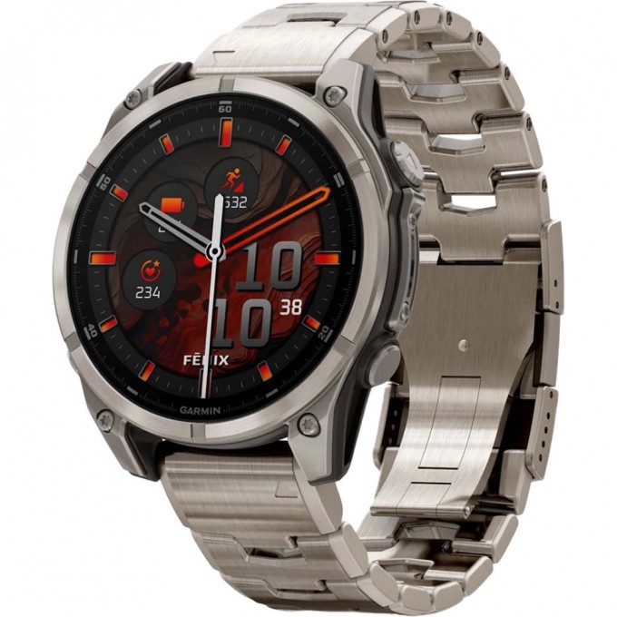 Смарт-часы GARMIN FENIX 8 – 47 мм, AMOLED Sapphire, титановые с титановым браслетом 010-02904-40 Смарт-часы GARMIN FENIX 8 – 47 мм, AMOLED Sapphire, титановые с титановым браслетом 010-02904-40