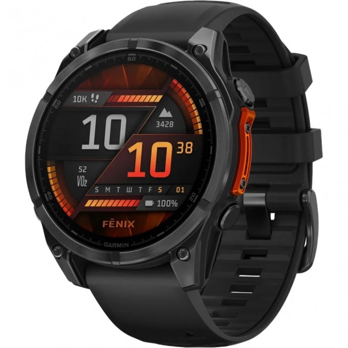 Смарт-часы GARMIN FENIX 8 – 47 мм, AMOLED, сланцево-серые с черным силиконовым ремешком 010-02904-00 Смарт-часы GARMIN FENIX 8 – 47 мм, AMOLED, сланцево-серые с черным силиконовым ремешком 010-02904-00