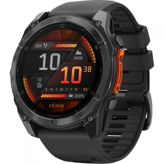 Смарт-часы GARMIN FENIX 8 – 51 мм, AMOLED, сланцево-серые с черным силиконовым ремешком 010-02905-00 Смарт-часы GARMIN FENIX 8 – 51 мм, AMOLED, сланцево-серые с черным силиконовым ремешком 010-02905-00