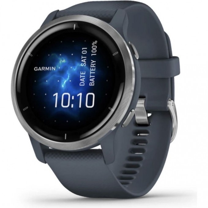 Смарт-часы GARMIN VENU 2, GPS, WI-FI, BLUE GRANITE + PASSIVATED, WW 010-02430-10 Смарт-часы GARMIN VENU 2, GPS, WI-FI, BLUE GRANITE + PASSIVATED, WW 010-02430-10