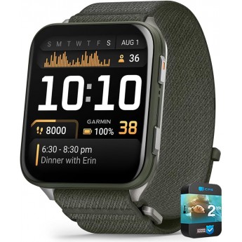 Смарт-часы GARMIN VENU X1 Moss with Titanium Caseback and Moss ComfortFit Nylon Band Смарт-часы GARMIN VENU X1 Moss with Titanium Caseback and Moss ComfortFit Nylon Band