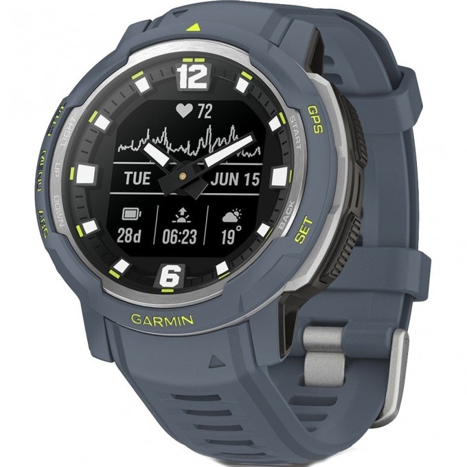 Смарт-часы наручные GARMIN INSTINCT CROSSOVER - Standard Edition, синий гранит 010-02730-04 Смарт-часы наручные GARMIN INSTINCT CROSSOVER - Standard Edition, синий гранит 010-02730-04